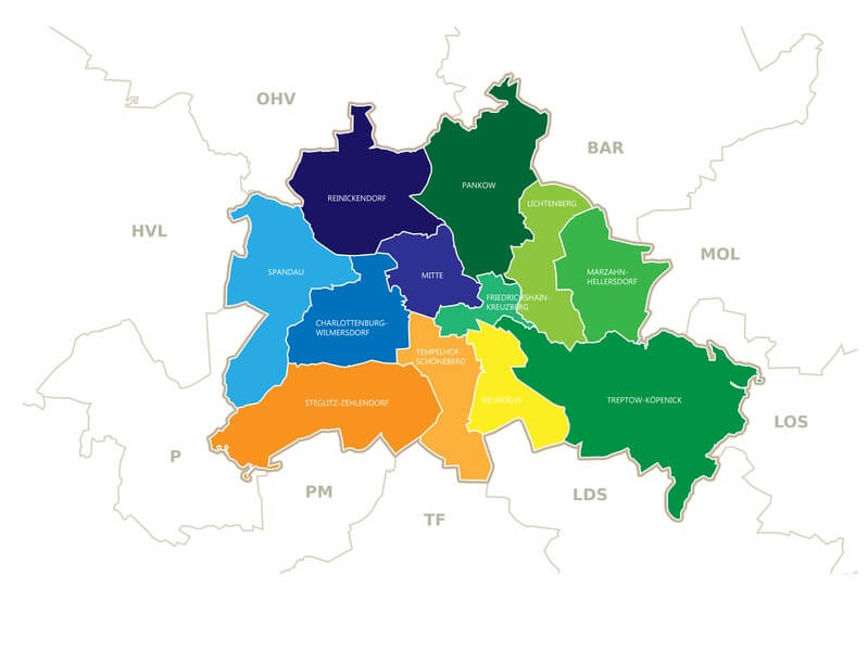 Karte von Berlin Wilmersdorf