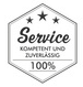 Service kompetent und zuverlässig: 100%