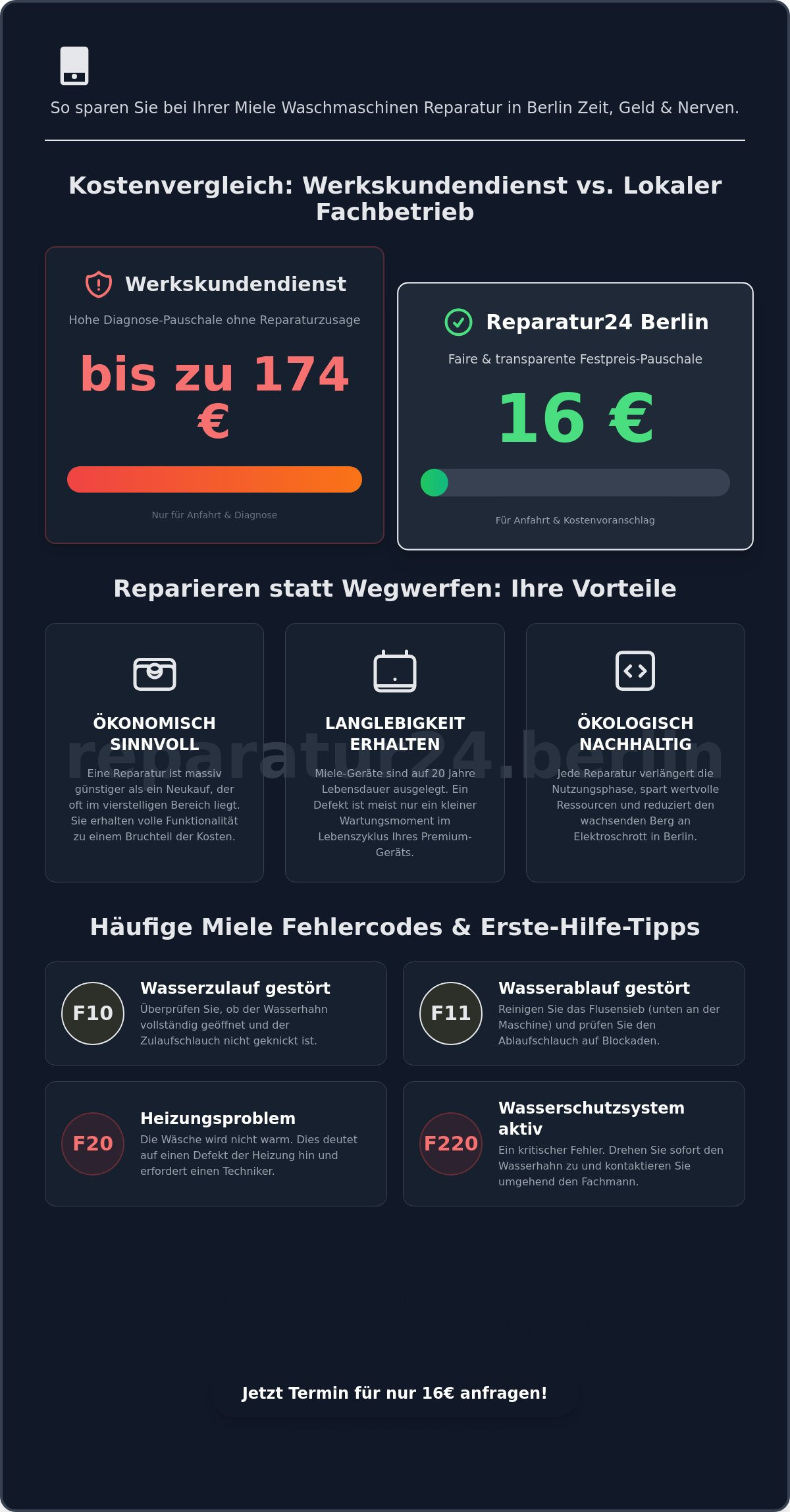 Miele Waschmaschinen Reparatur Berlin: Ihr Experten-Guide für 2026